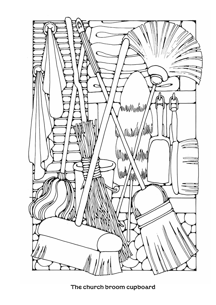 St Eanswythe Colouring Book - Individual Page - The Broom Cupboard