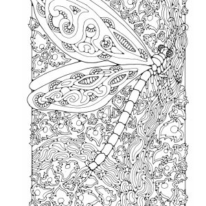 St Eanswythe Colouring Book - Individual Page - The Dragonfly