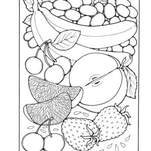 St Eanswythe Colouring Book - Individual Page - The Fruit
